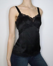 Black Silk Camisole (Medium) 