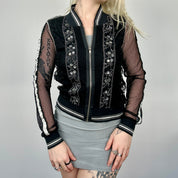 Designer Mesh Beaded Jacket (S)