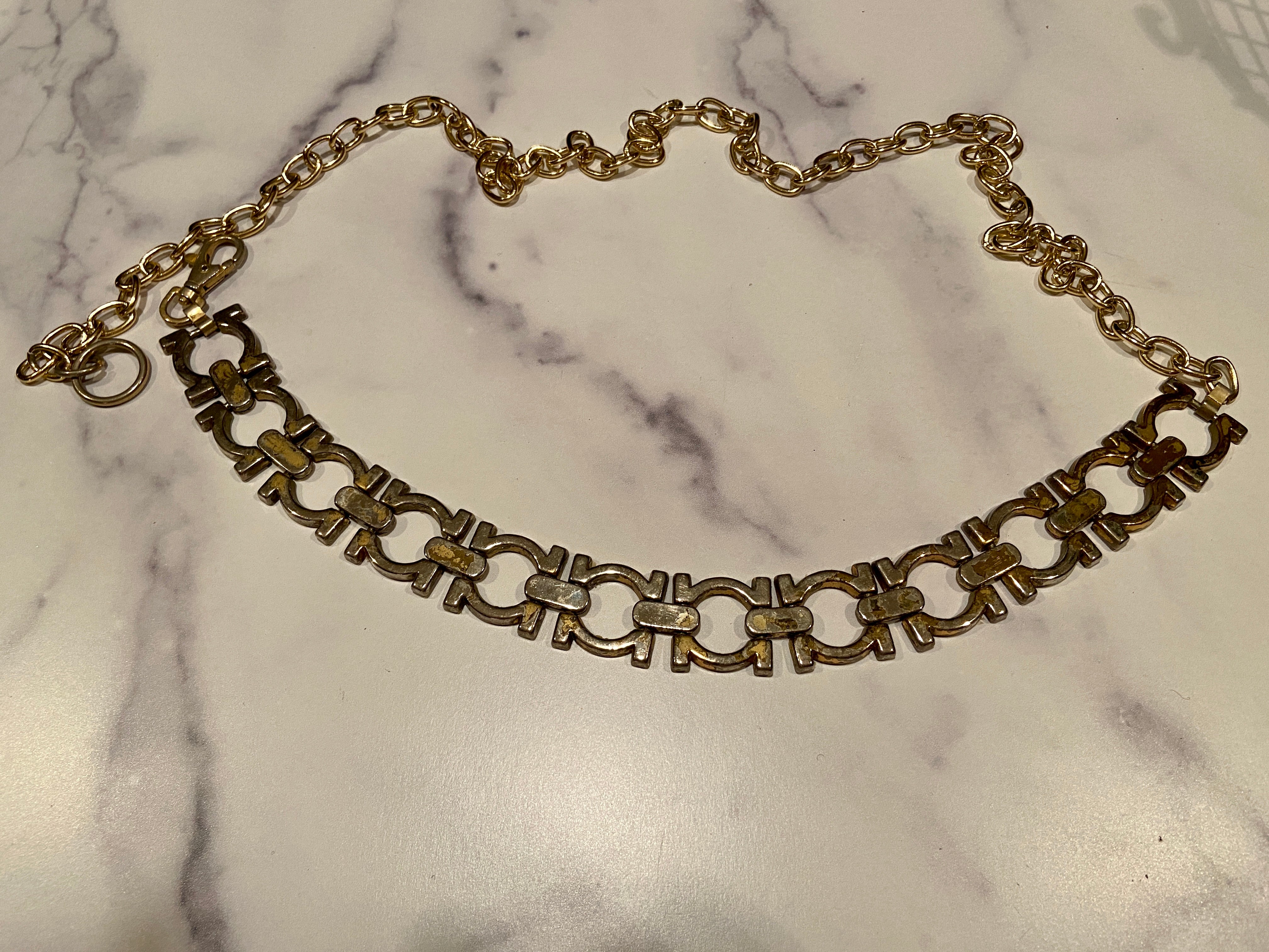 Vintage Metal Statement Belt