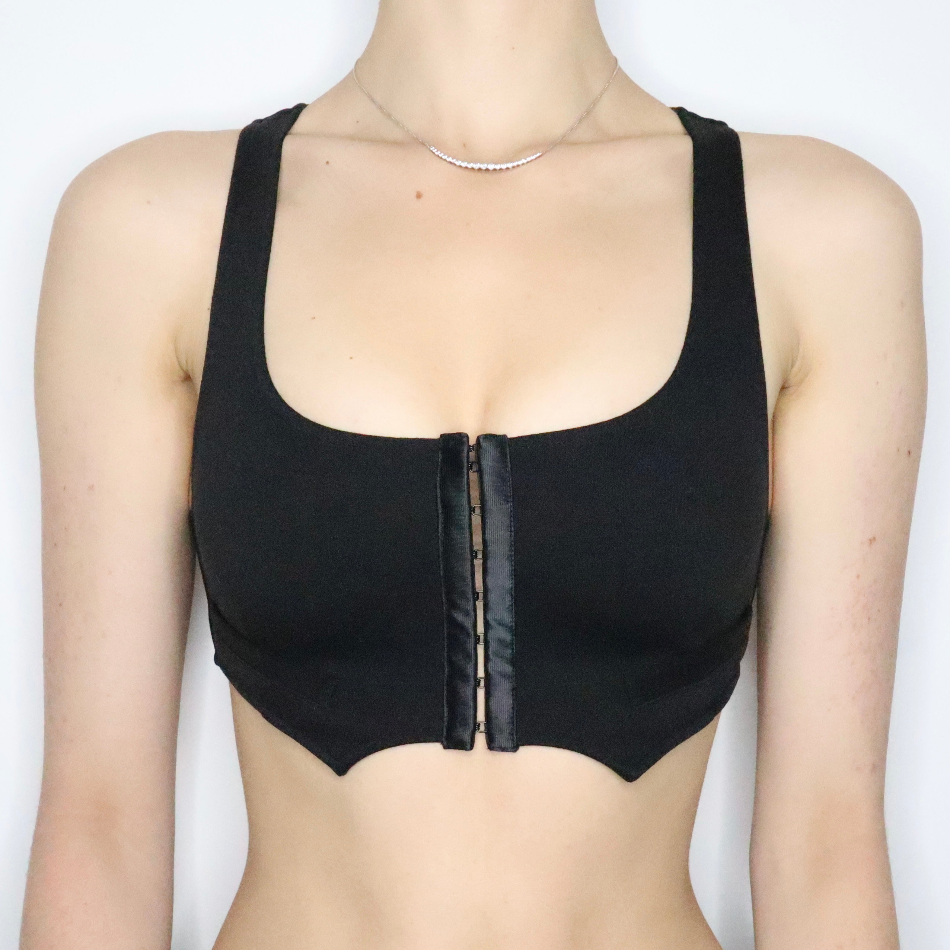 Black Cropped Mini Vest (XS)