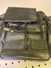 Leather backpack