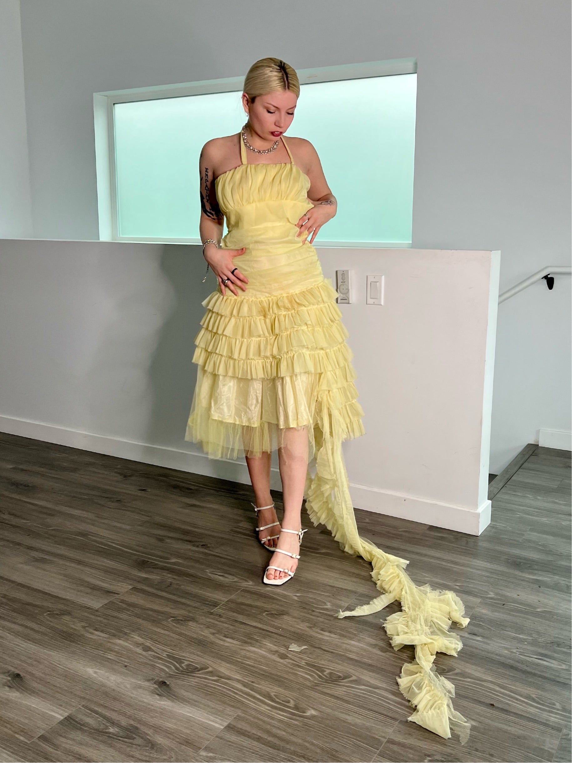 Vintage Ruffle Dress