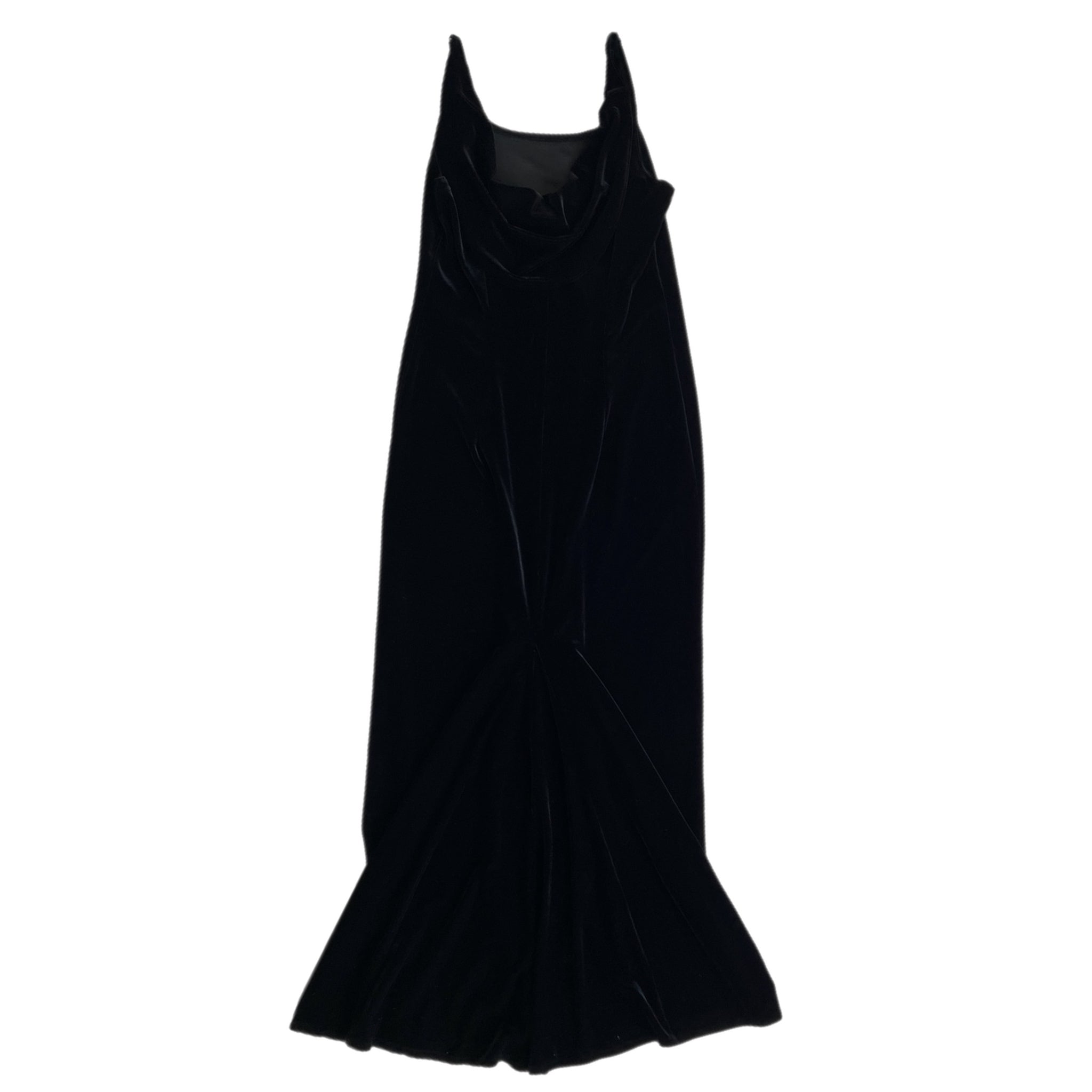 90s black velvet maxi gem straps