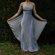 Lavender Cowl Neck Gown (S-M)