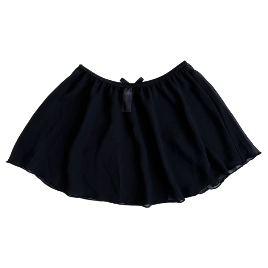 Black sheer mini skirt