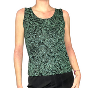 glittery paisley top