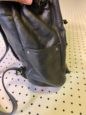 Leather backpack