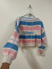Happy day cropped sweater