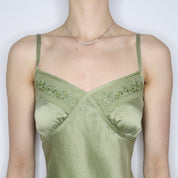 Green Silk Camisole (S-M) 