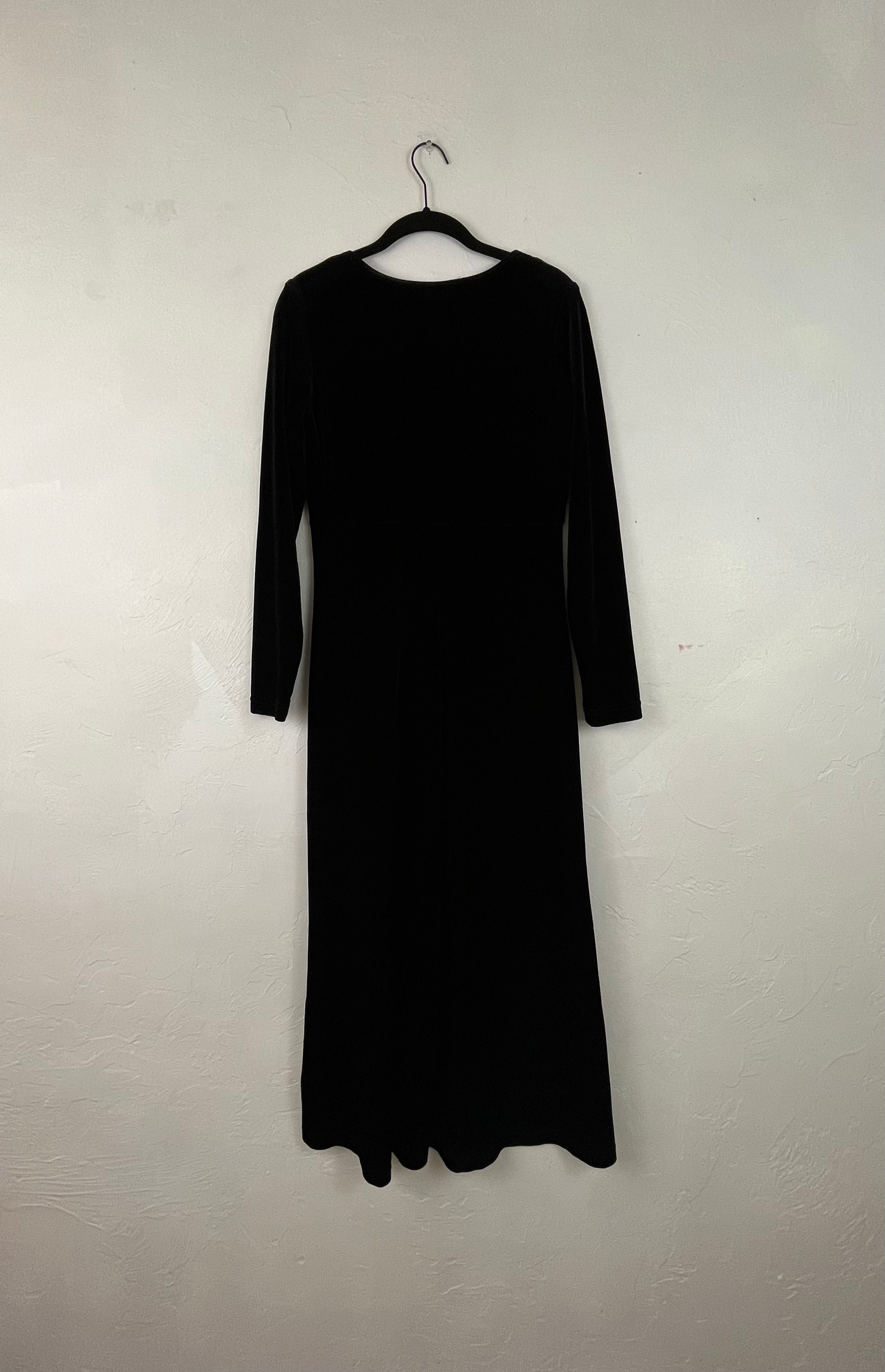 Black velvet maxi