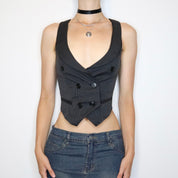 Pinstripe Waistcoat Vest (Small) 