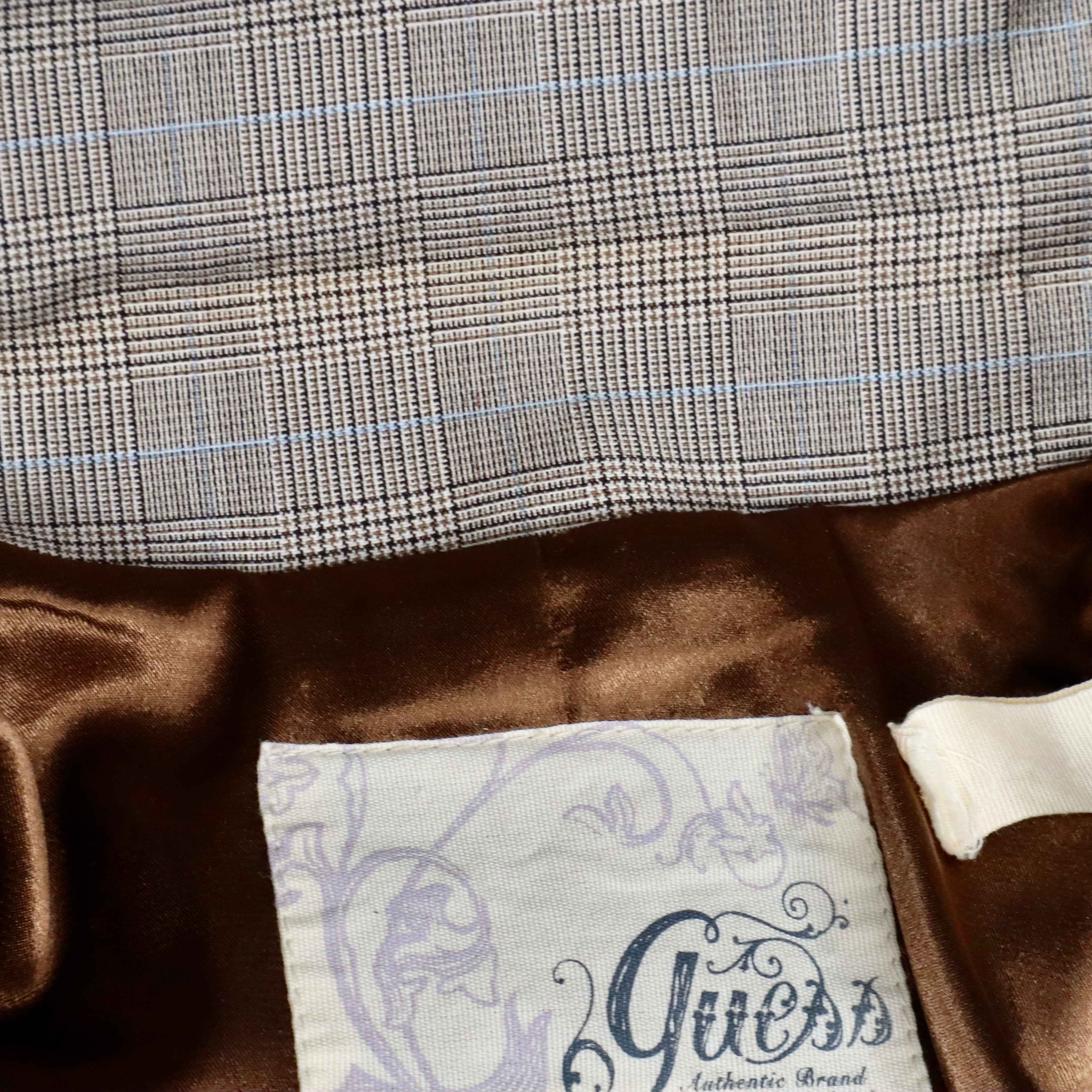Guess Plaid Mini Blazer (XS)