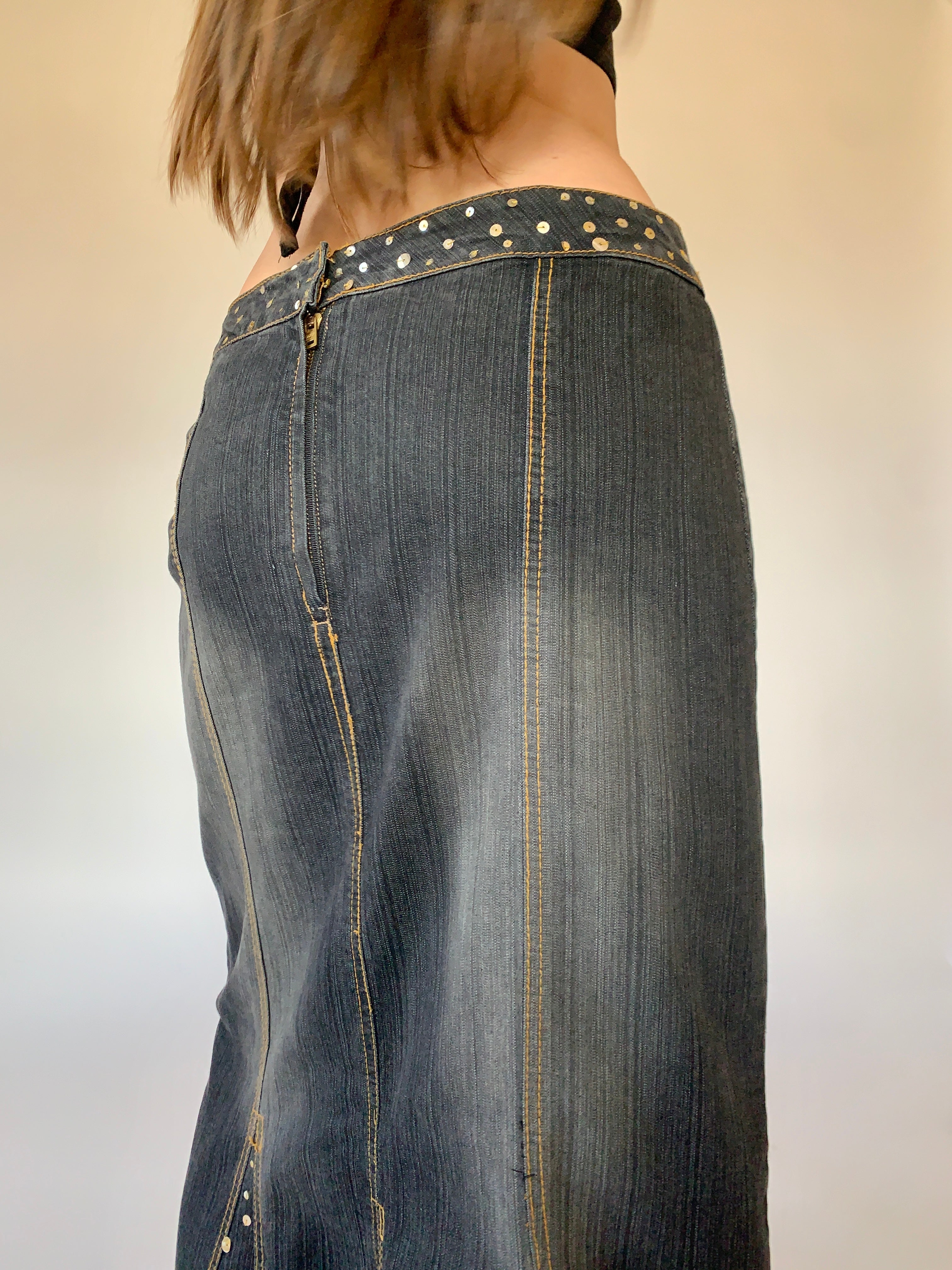 Y2K Denim Maxi