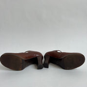 90s leather Mary Janes sz 6