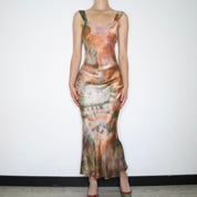 Tie Dye Silk Gown (XS-S) 