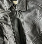 90s leather bomber jacket