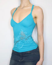Guess Butterfly Tank Top (XS) 