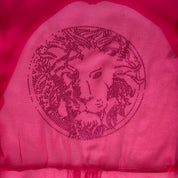 Lion gem studded sheer robe