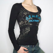 Armani Graphic Long Sleeve Top (XS-S)