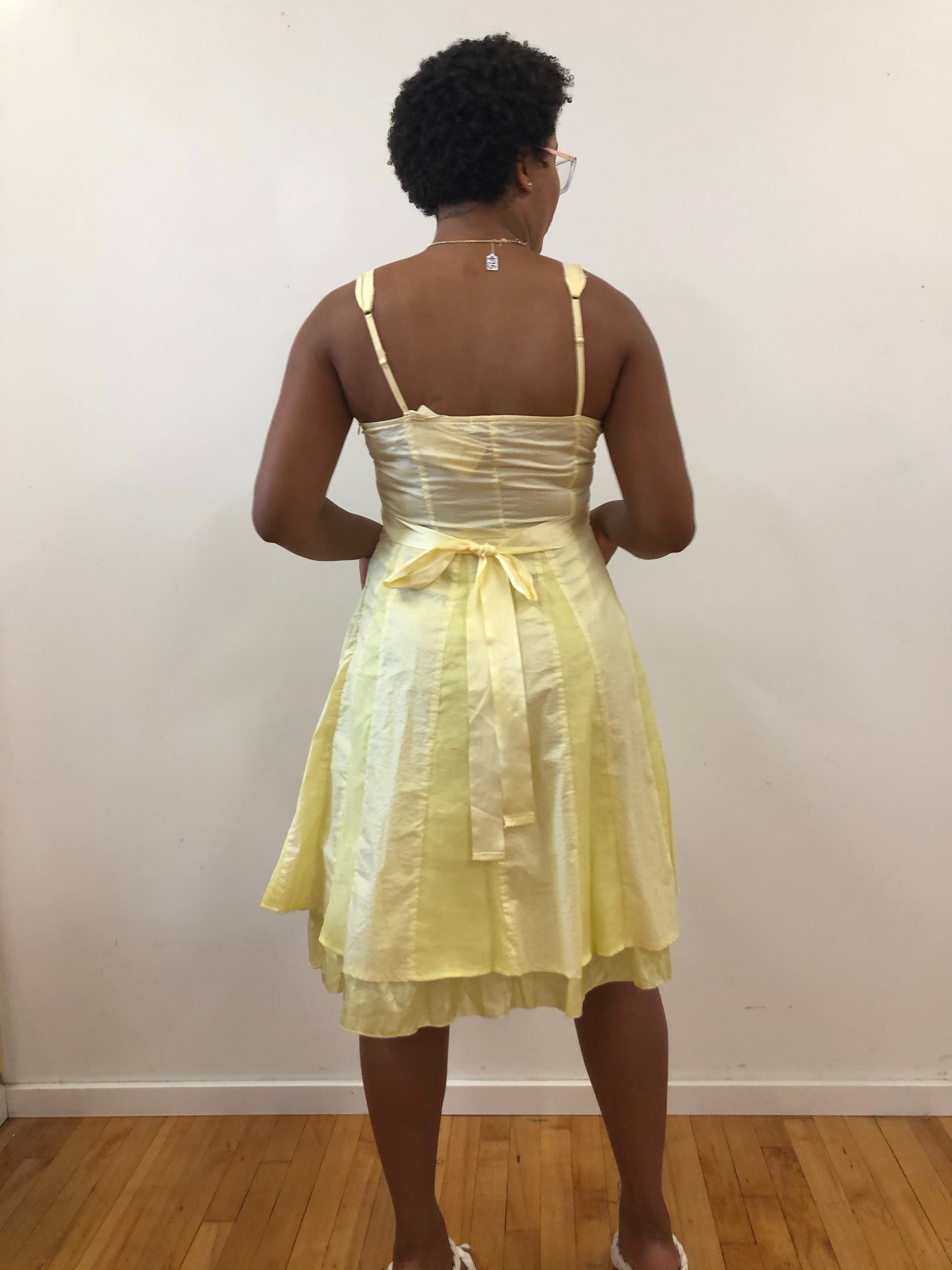 Candy shop yellow midi