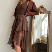 Vintage 90s formal dress & jacket set