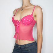 Pink Mesh Bustier (Medium) 