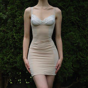 Beige Shapewear Dress (XS-S)