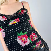 2000s Floral Lace Cami (L)
