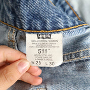 Levi's High Waisted Denim Shorts (Small) 