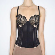 Black Mesh Bustier (34C/36B)