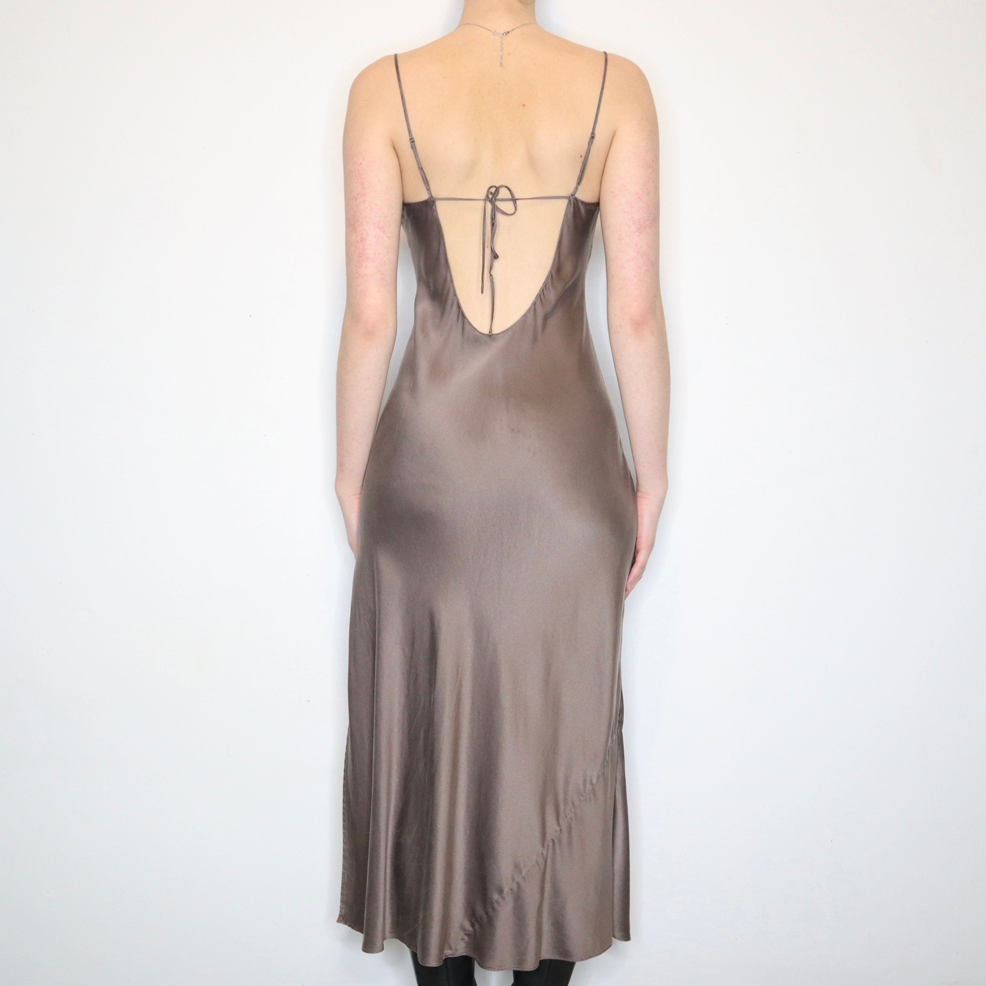 Silk Cowl Neck Gown (S-M)