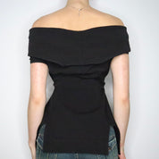 Rick Owens Black Structured Top (Medium)