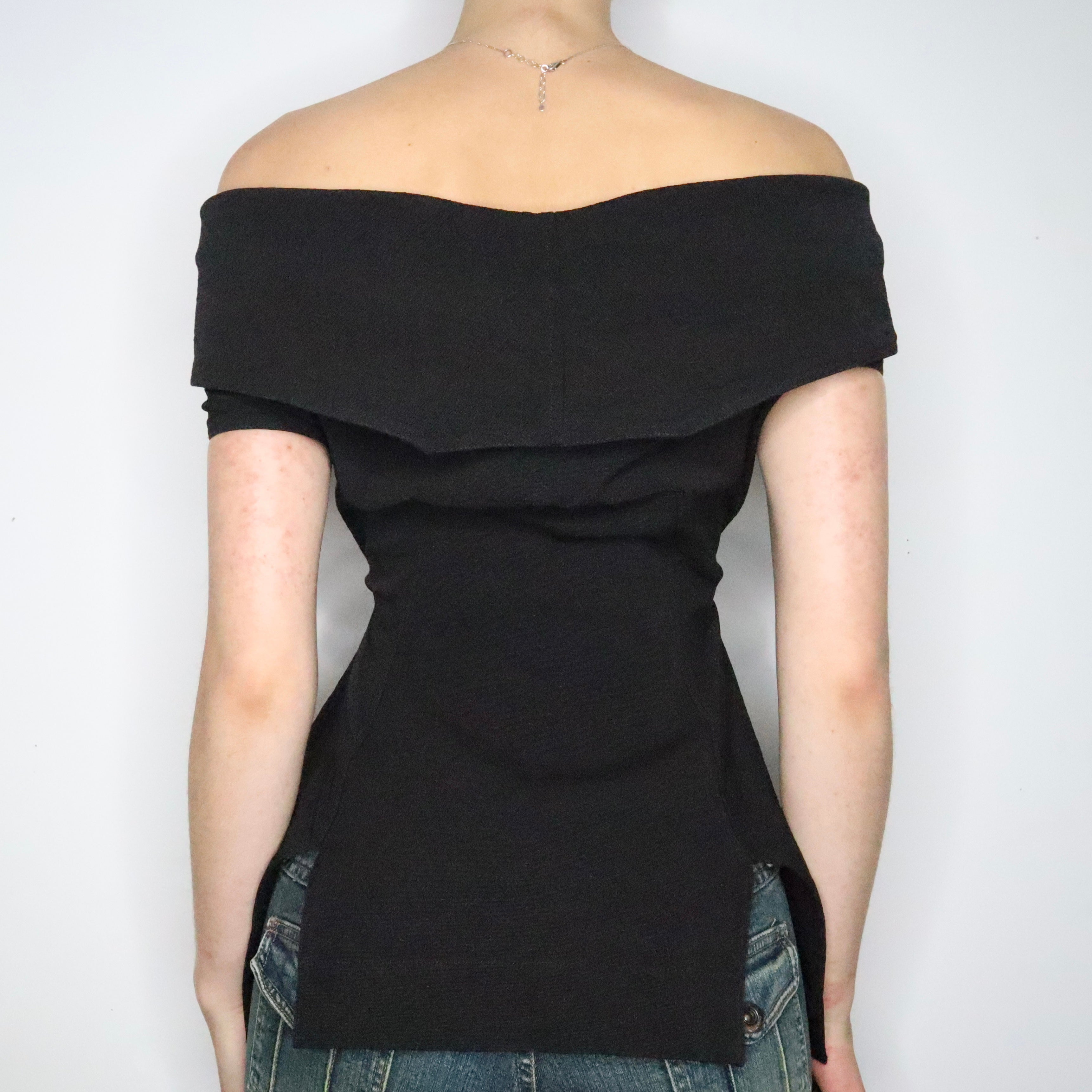 Rick Owens Black Structured Top (Medium)
