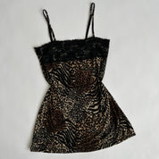 Cheetah lace mini slip (L/XL)