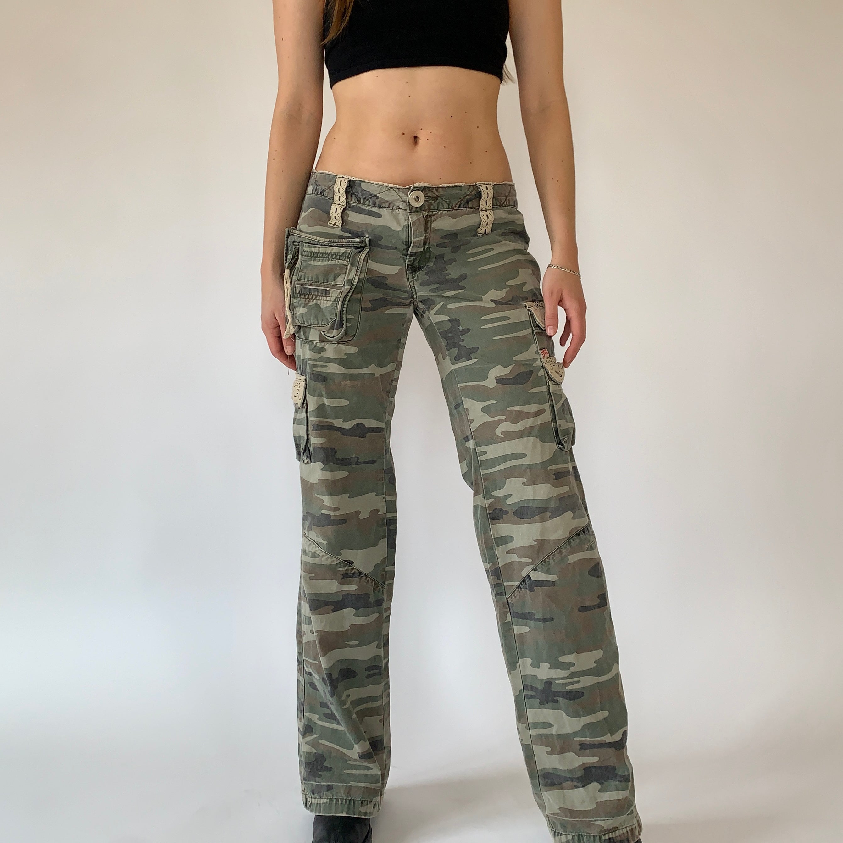 Y2K Miss Me Cargos – Holy Thrift