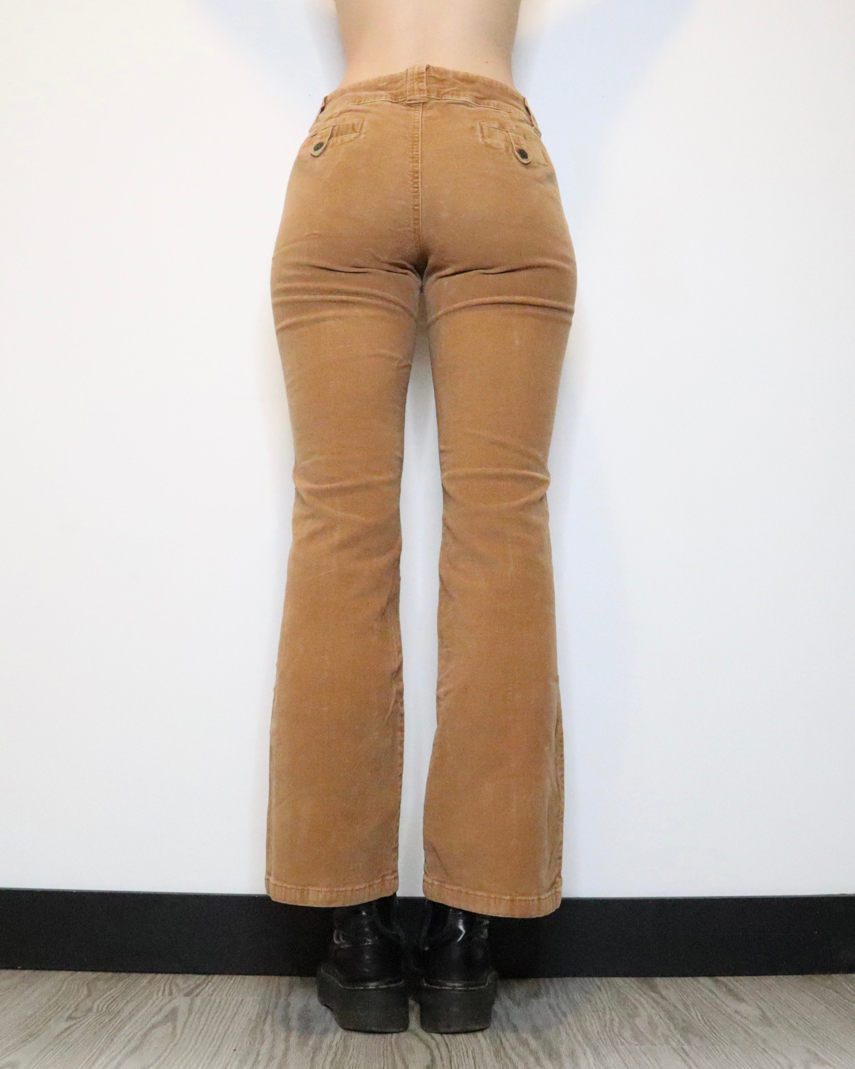 Brown Corduroy Flare Pants (Large) 