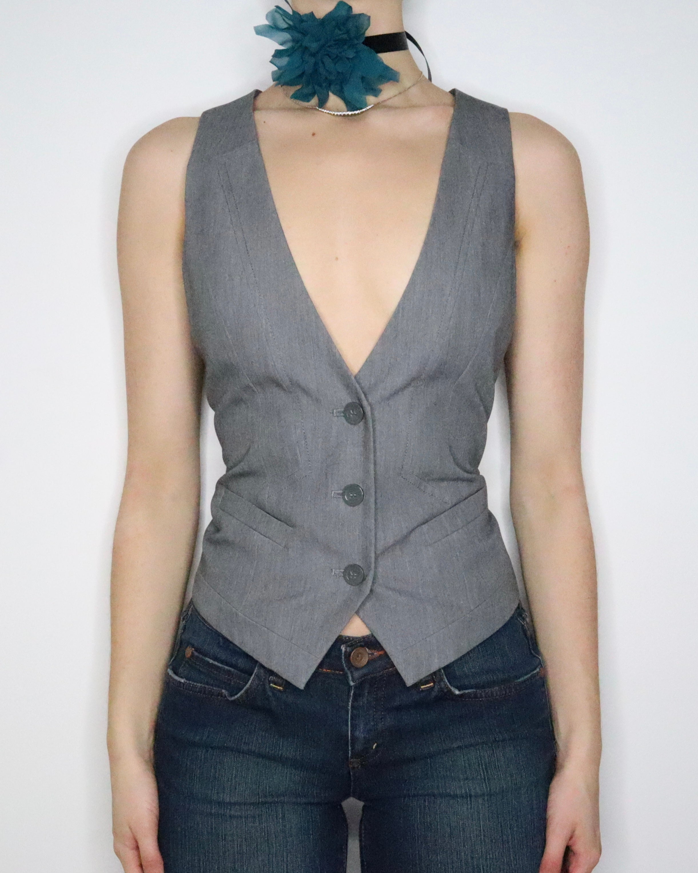 Gray Waistcoat Vest (Medium) 