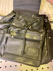 Leather backpack
