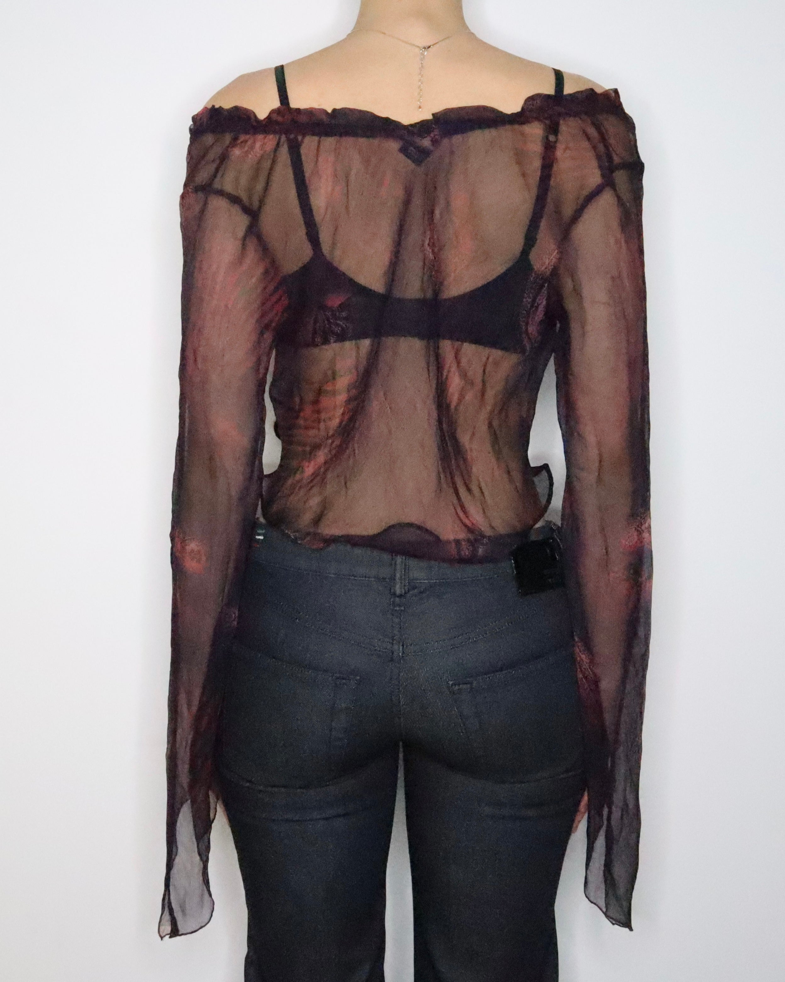 Guess Silk Chiffon Blouse (Large) 