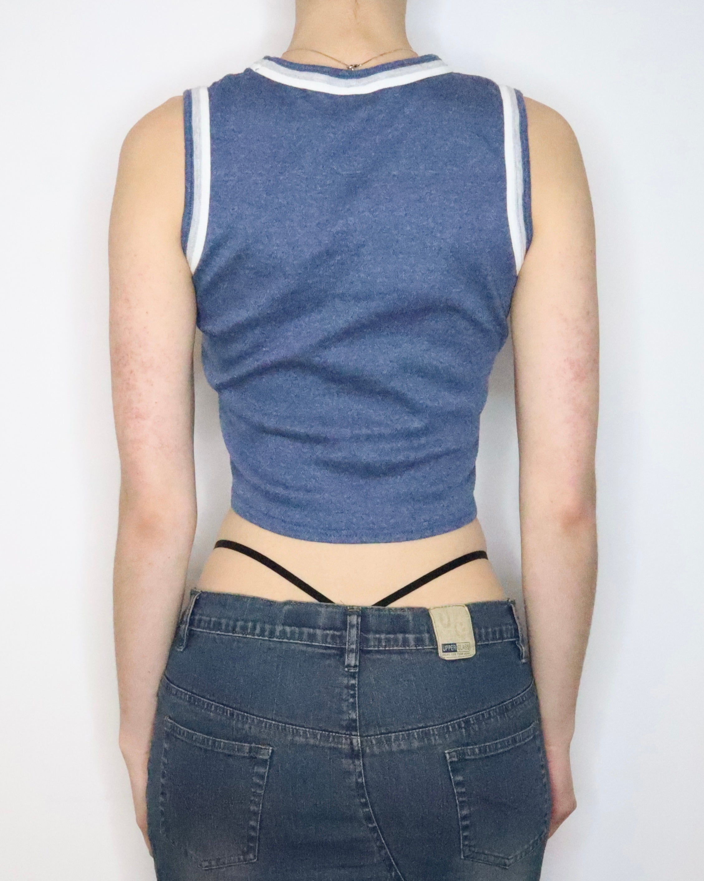 Sporty Cropped Tank Top (Small) 