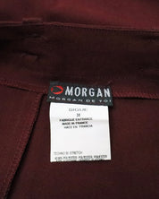 Morgan De Toi Burgundy Pencil Skirt (Small) 