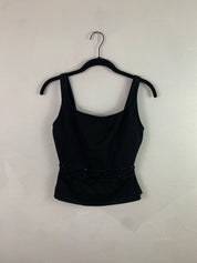 Fitted mesh spandex top