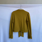 Sage knit button up jacket