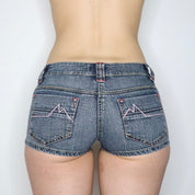 Low Waisted Denim Shorts (XS)