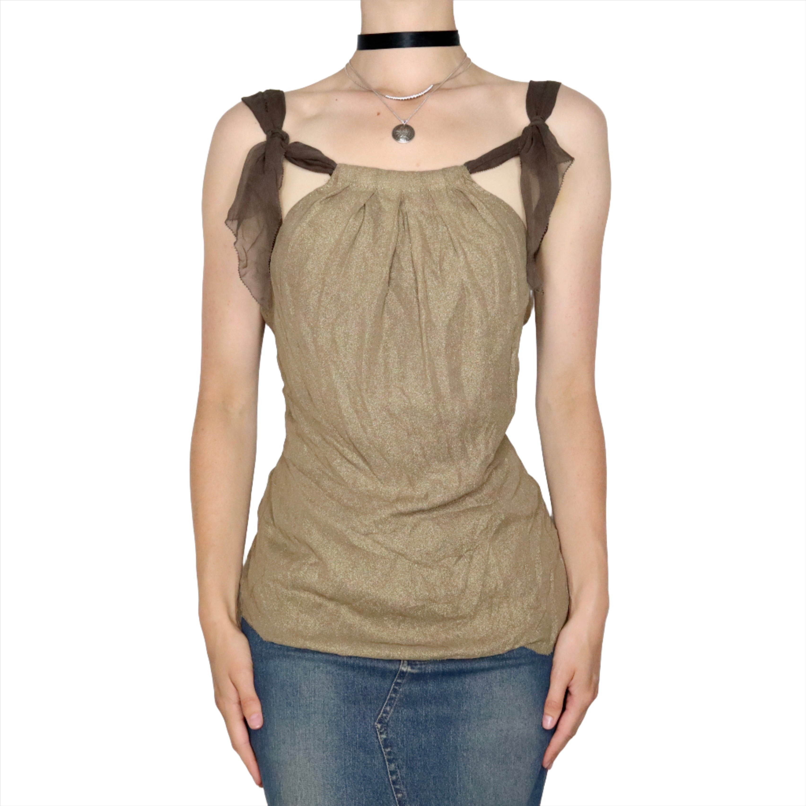 Y2K ELIE TAHARI Silk Top (M)