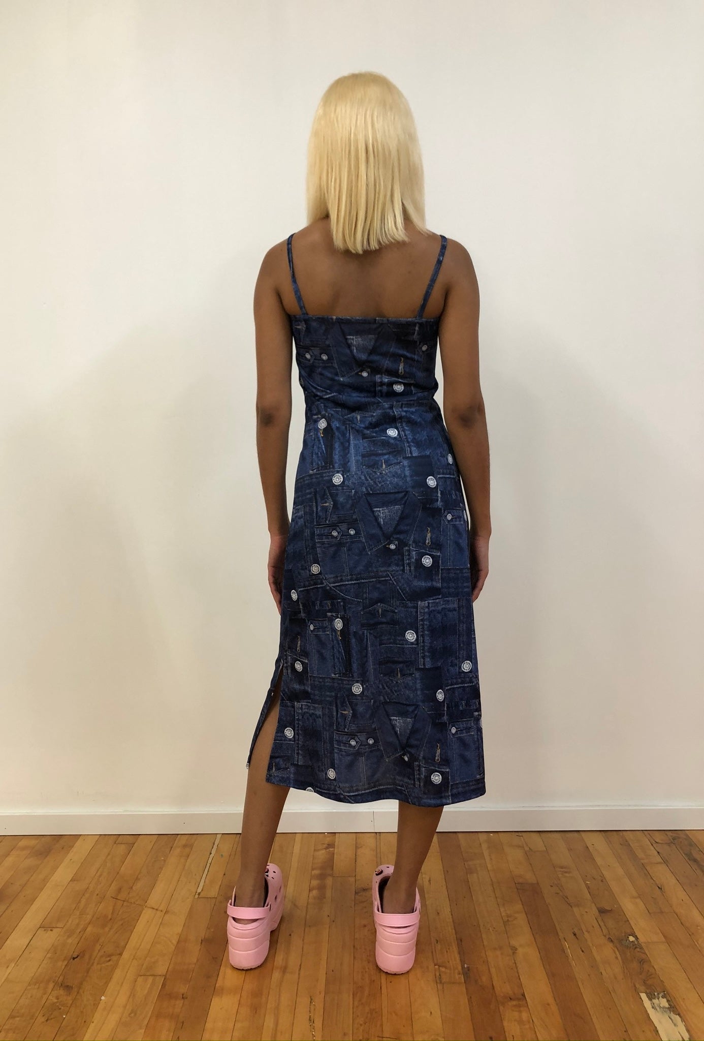 Denim Graphic Midi
