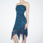 Teal Lace Fairy Dress (M-L)