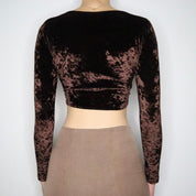 Brown Velvet Bolero (Small)