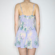 Blue Rose Slip Dress (Medium) 