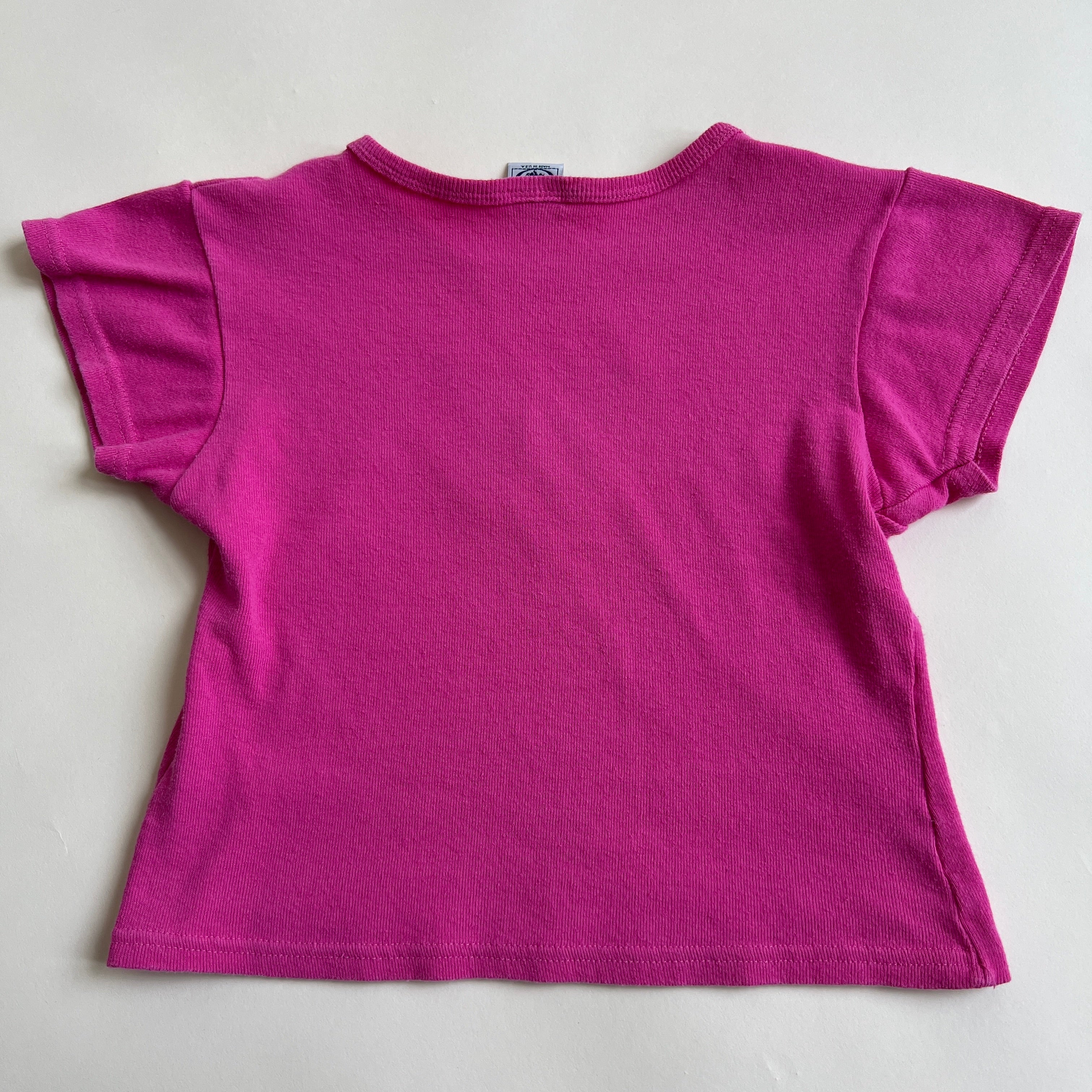 Y2k pink butterfly crop